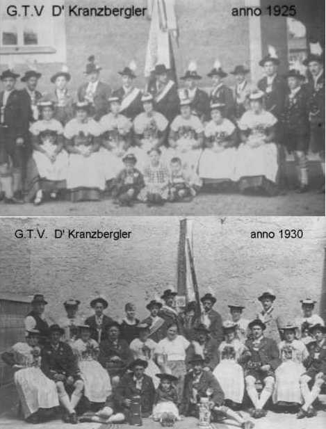 Vereinsbilder von 1925 und 1930