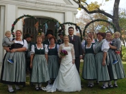Spalierstehen Hochzeit Marie-Theres & Fabi